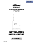 7720ULF Installation Instructions