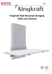 Kingkraft Wall Mounted Changing Table-User Manual