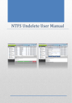 NTFS Undelete User Manual