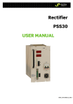 Rectifier PSS30 USER MANUAL