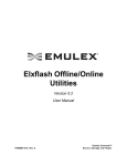 Elxflash Offline and Online Utilities User Manual