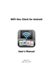WiFi-Doc Client for Android User`s Manual