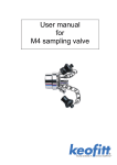 User manual for M4 sampling valve