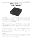 ZOTAC ZBOX nano User`s Manual