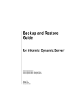 Backup and Restore Guide for Informix Dynamic Server
