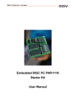 Embedded RISC PC PNP/1110 Starter Kit User Manual