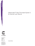 Matchmaker GAL4 Two-Hybrid System 3 & Libraries User Manual