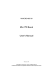 WADE-8016 User`s Manual