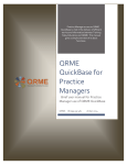 QRME QuickBase for Practice Managers