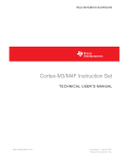 Cortex-M3/M4F Instruction Set Technical User`s Manual (Rev. A)