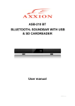 ASB-210 BT BLUETOOTH® SOUNDBAR WITH USB & SD