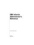 IBM Informix Administrator`s Reference