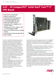 G22 – 3U CompactPCI® Serial Intel® Core™ i7 CPU Board