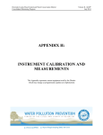 appendix h: instrument calibration and measurements