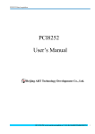 PCI8252 User`s Manual