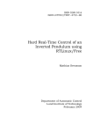 Hard Real-Time Control of an Inverted