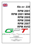 RPM 2001 RPM 2001 MINI RPM 2005 RPM 2006 RPM 2007