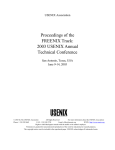 2003 USENIX Annual Technical Conference