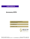 1^ USER MANUAL ^2 Accessory 65TH