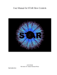 User Manual for STAR Slow Controls