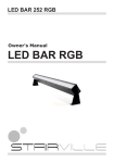 Owner`s Manual • LED BAR 252 RGB • LED Wallwasher
