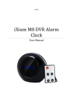 iXium M8 DVR Alarm Clock