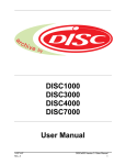 DISC1000 DISC3000 DISC4000 DISC7000 User Manual
