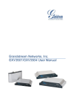 Grandstream Networks, Inc. GXV3501/GXV3504 User Manual