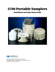3700 Portable Sampler User Manual