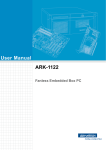 User Manual ARK-1122