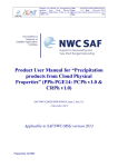 Product User Manual for “Precipitation products from