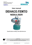 User manual DEHACO FEMTO NEBULISER