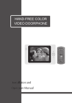User manual Video Doorphone
