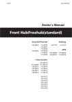 Front Hub/Freehub(standard) - SHIMANO Dealer`s Manual / User`s