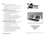 AirFlow Breeze Register Booster Fan User Manual