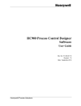 Honeywell HC900 Process Control Designer Software User Manual