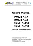 User`s Manual PMM L3-32 PMM L3-64 PMM L3-100 PMM
