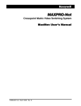 MaxMon User`s Manual - Honeywell Video Systems
