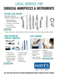 Oral Surgery Flier - Hayes Handpiece Training