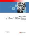 User`s Guide for Polycom HDX Room Systems, Version 2.5