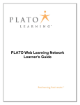 PLATO Web Learning Network Learner`s Guide