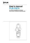 User`s manual FLIR CM78