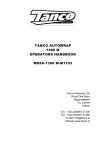 1300 M Operator`s Manual - Tanco Autowrap : Bale Wrapper Specialist