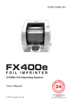 FX400e Manual English