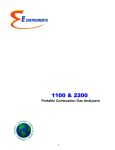 E Instruments BTU1100 Combustion Gas Analyzer User Manual