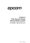 EFFIO-P Wide Dynamic Range Infrared Dome Camera USER
