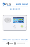 2GIG Control Panel User Guide