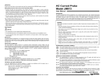 AEMC Instruments AEMC JM813 Current Transformer Manual