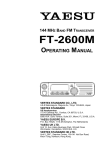 FT-2600M Operating Manual