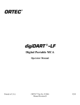 ORTEC digiDART-LF Digital Portable MCA -